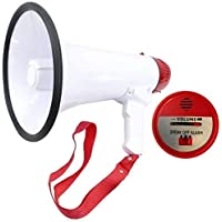 Los mejores  - Rexco Sports D17309C Potente megáfono portátil Plegable con Sirena- Mango Plegable- Pistola de Volumen Ajustable…